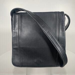 COACH Black Lexington Flap Legacy Leather Messenger Crossbody Shoulder Bag 4183